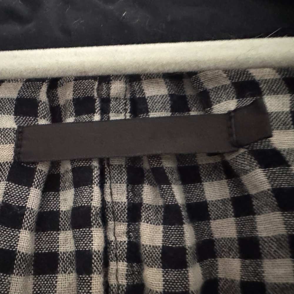 Nicholas K Orange, Cream and Black Plaid with Gingham Tunic - Sz Small - Picture 4 of 9